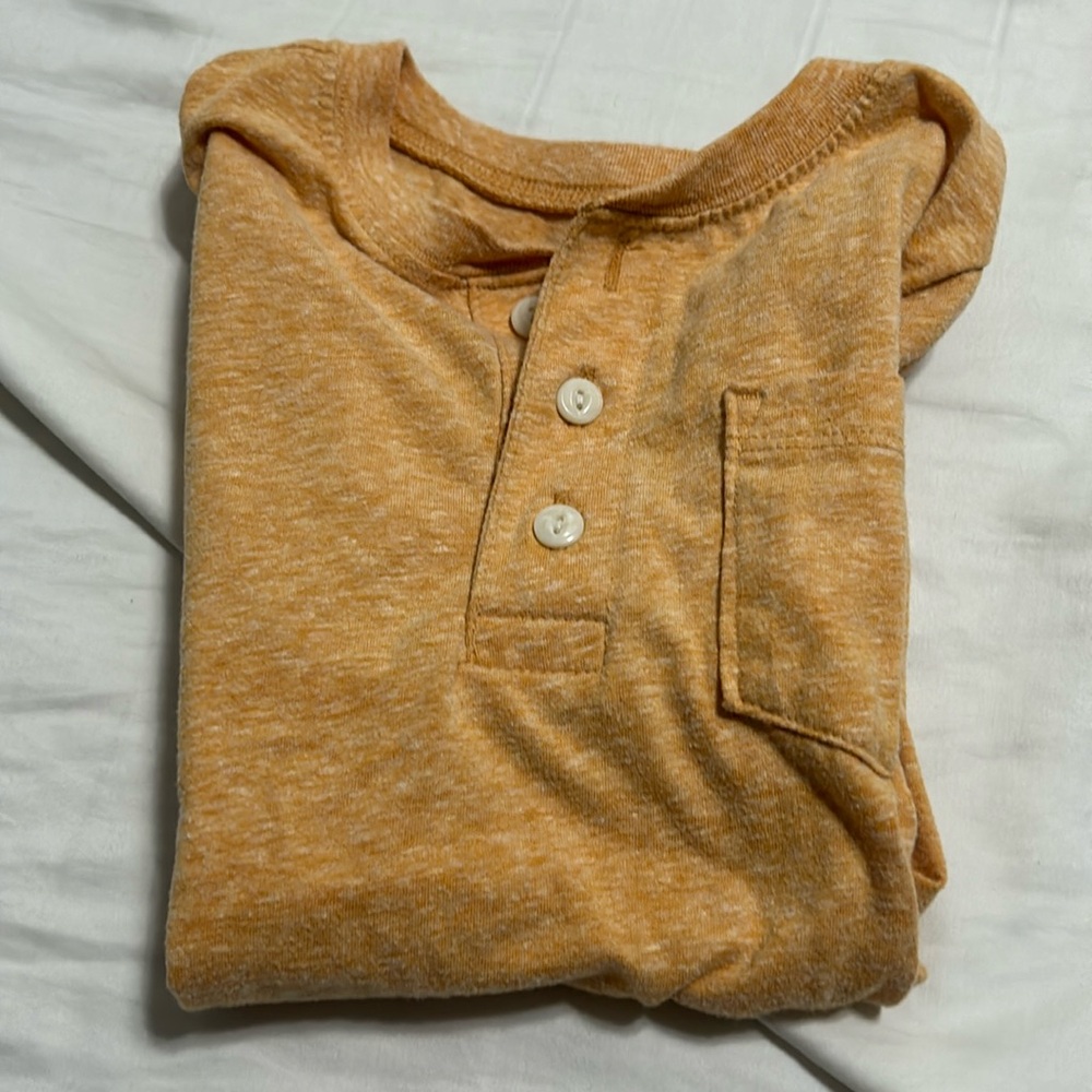 Boys shirt yellowish gold